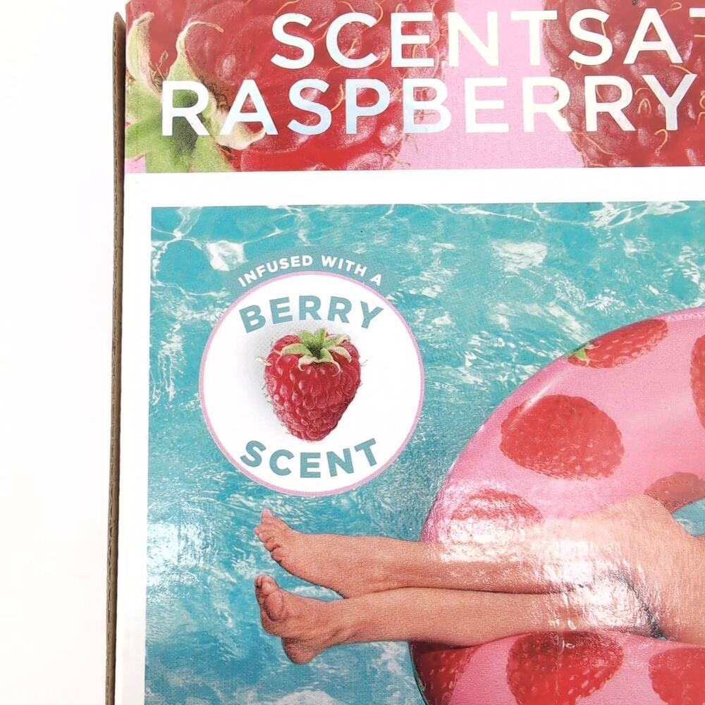 H2O Go Scentsational Raspberry Scented Inflatable Swimming Pool Ring Float - New - Picture 8 of 10